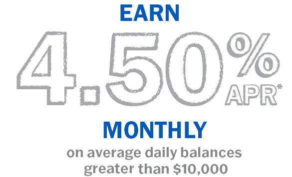 Earn 4.5% APR Monthly graphic