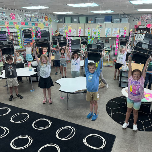 The Guardian Credit Union Foundation's Teach for Tomorrow Grant funding chairs