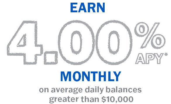 Earn 4.00% APY Monthly graphic