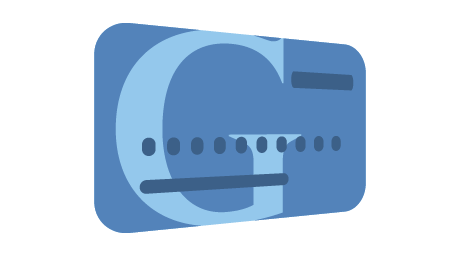 Blue Shaded Guardian Credit Union Credit Card.