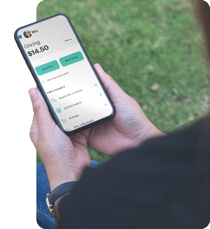 Greenlight app on phone showing child’s Spending summary and budget categories