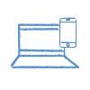 MFA, desktop and cellphone icon