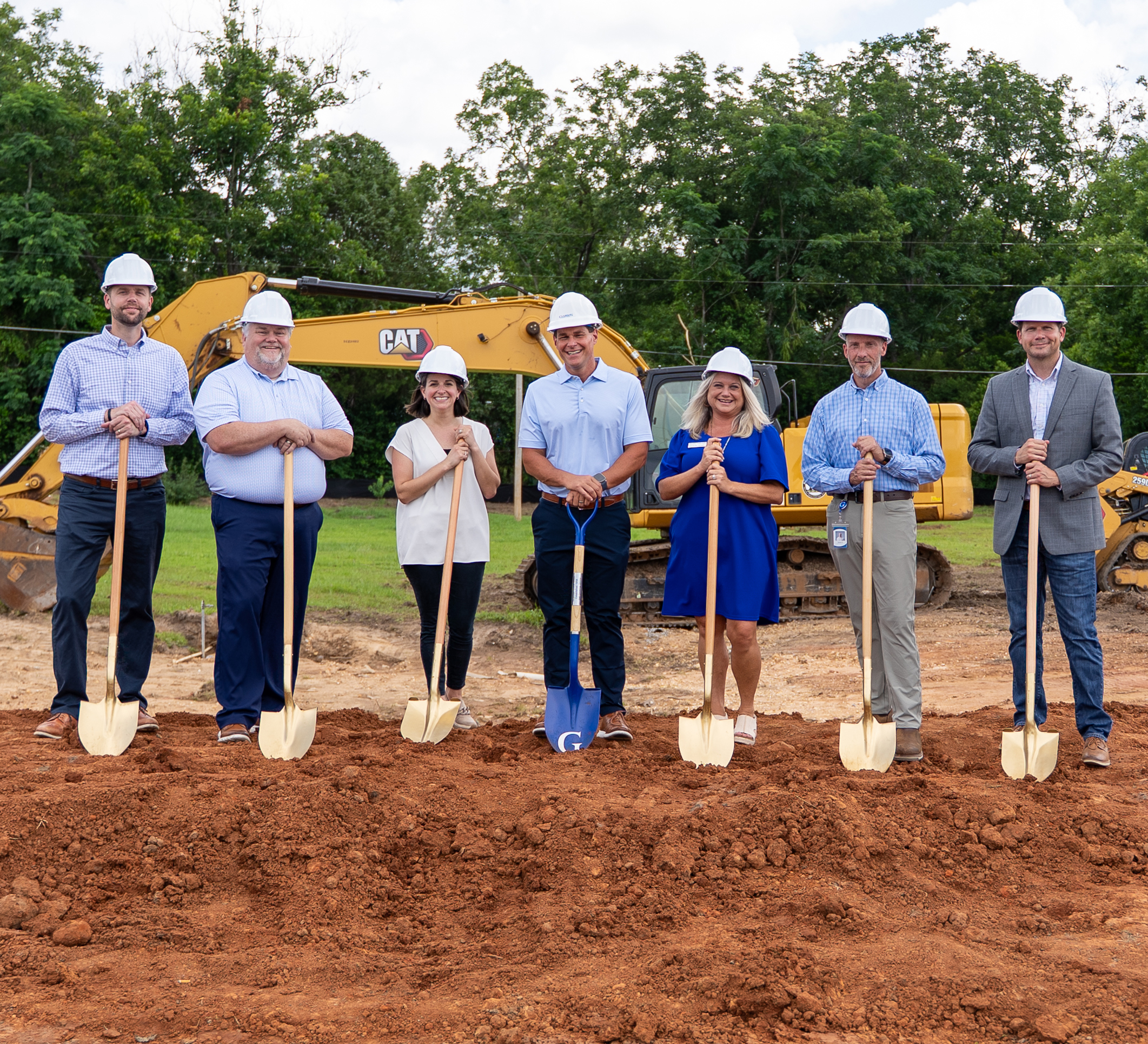 Guardian Credit Union team members at the Pine Level new branch groundbreaking.