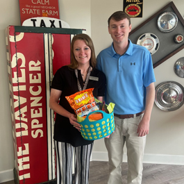 Guardian Credit Union team member sharing love at a community event.